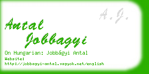 antal jobbagyi business card